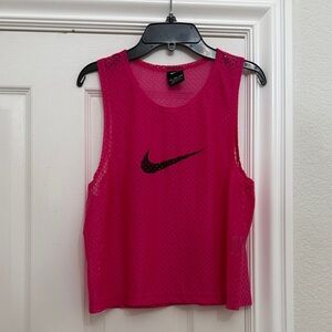 Nike Women's Mesh Pink Tank Top